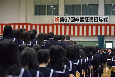 明日は卒業式。心に残る晴れの舞台を全員で！