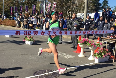 高等学校駅伝競走大会北海道予選、無念の３位。