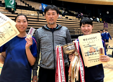 バドミントン選手権大会北海道予選会ダブルス全道優勝！